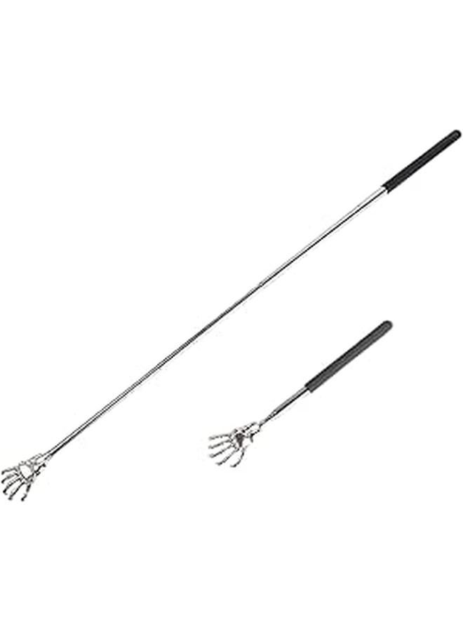 Telescopic Back Scratcher, Metal Claw Head with Comfort Grip Handle, Extendable, Assorted Color, Color May Vary - Image 2
